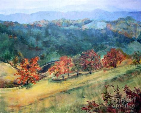 Appalachian Autumn Painting By Mary Lynne Powers Fine Art America