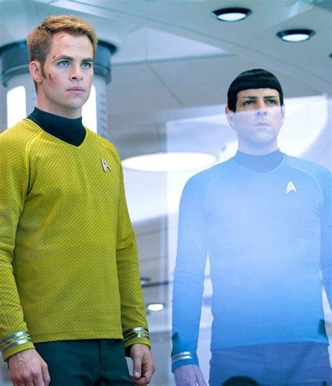 Chris Pine And Zachary Quinto In Star Trek Into Darkness Film Star
