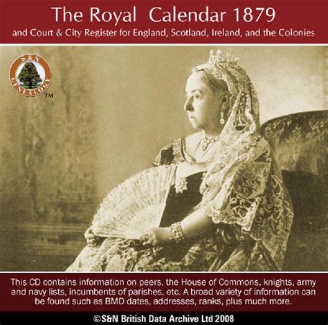 The Royal Calendar 1879 Product Genfair