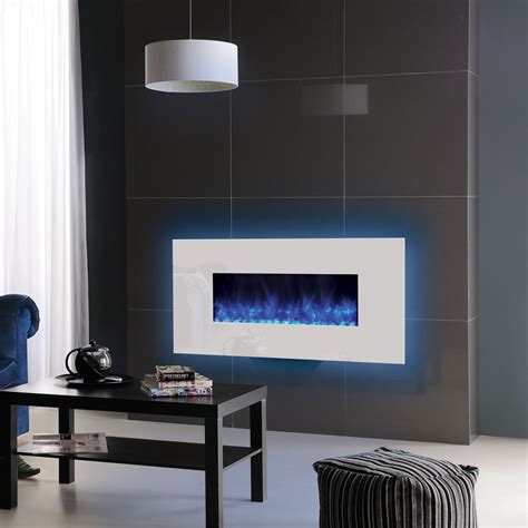 Gazco Radiance 80w Wall Mounted White Glass Electric Fire