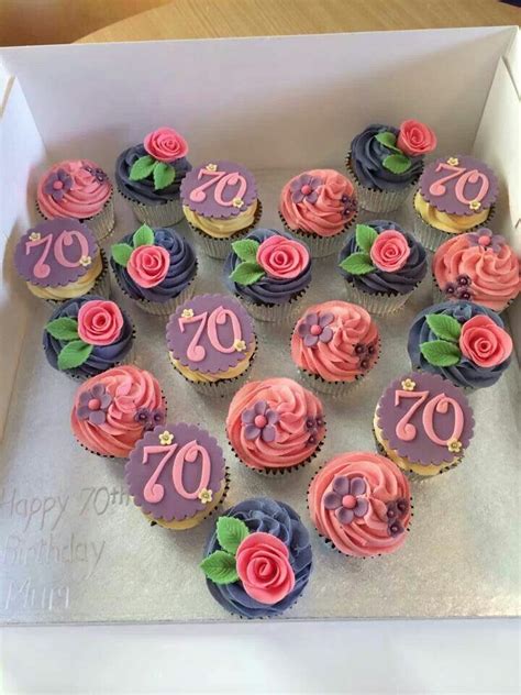 Maybe you would like to learn more about one of these? 70th birthday cupcakes | 70th birthday cake, 70th birthday ...