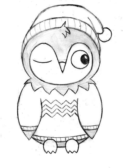 How To Draw An Owl Easy And Cute Owls Seem To Only Have Two Basic