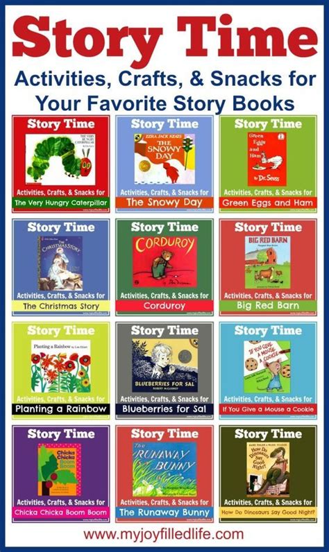 Story Time Activities Crafts And Snacks For Your Favorite Story Books