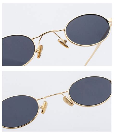 kachawoo round mirrored sunglasses men retro gold black metal frame sm cinily