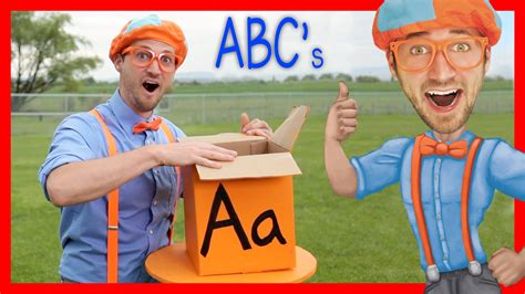 Learn The Alphabet With Blippi Abc Letter Boxes Learning The