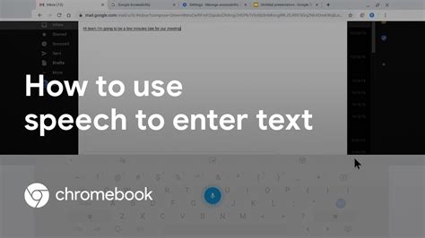 There are a lot out there. How to use speech to enter text on your Chromebook - YouTube