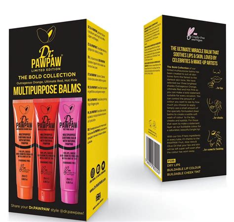 Dr Paw Paw The Bold Collection Multipurpose Balm Trio