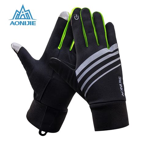 Aonijie Outdoor Sports Gloves Touch Screen Running Gloves With Key