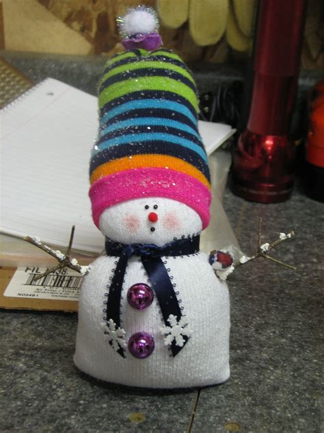 Sock Snowman Snowman Crafts Diy Christmas Crafts Snowman Sock Crafts