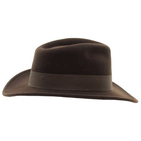 Dorfman Pacific Men S Indiana Jones Crushable Wool Felt Fedora Hat