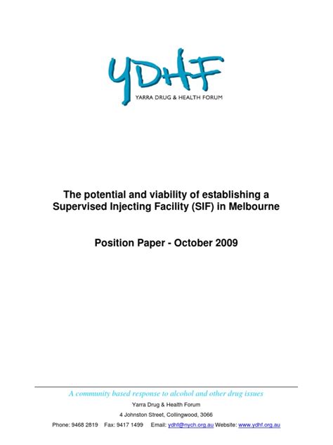 Composing an excellent position paper sample outline example of position paper. Safe Injecting Facility Position Paper YDHF | Recreational Drug Use | Substance Abuse