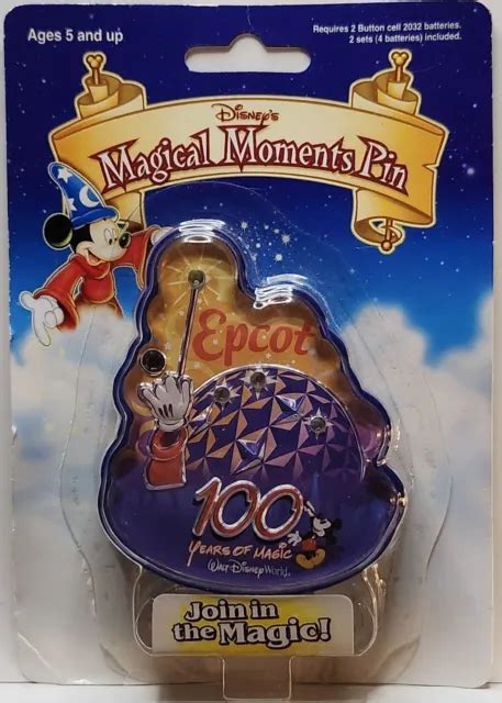 Disney 100 Years Of Magic Magical Moments Light Up Pin Epcot 1109