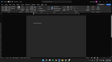 Windows 11 Microsoft Word Is On Dark Mode How Do Turn It Back To
