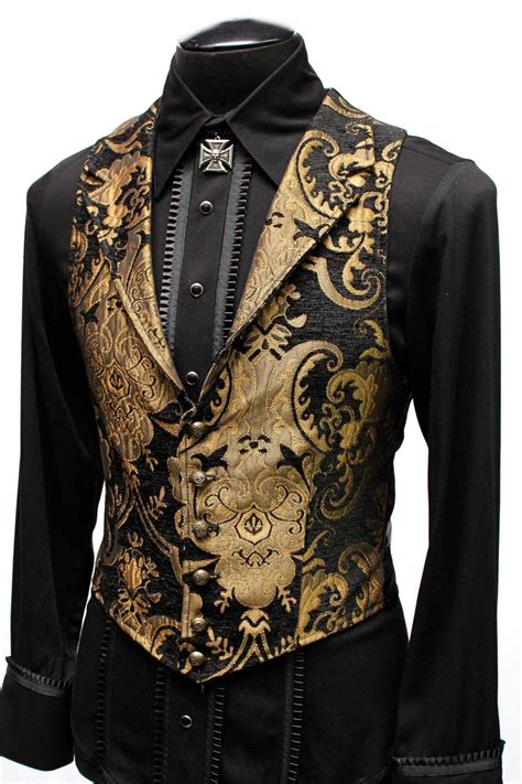 Aristocrat Vest Goldblack Etsy Clothes Design Clothes Fantasy