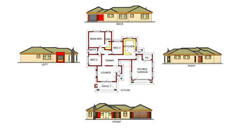 Gosebo House Plans | Free house plans, Craftsman style house plans, Home design plans