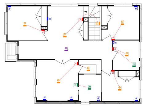 House Floor Plan Electrical Wiring Diagram