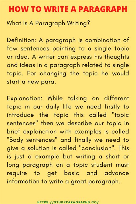 How To Write A Basic Paragraph A Complete Guide For Kids