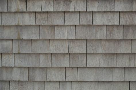 Weathered Gray Brown Wood Shingles Wall Pattern Stock Photos Pictures