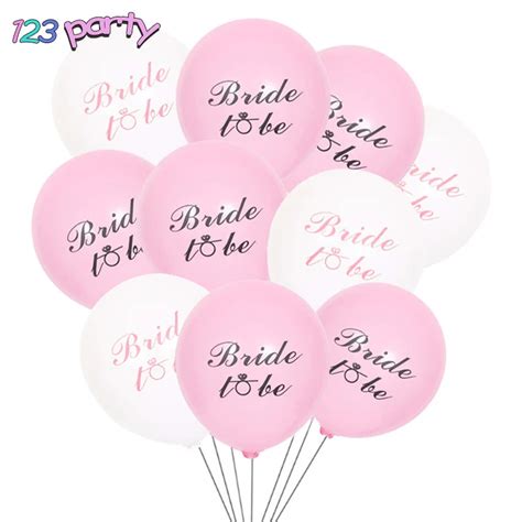 10pcs Lot 10inch Pink Bride To Be Balloon Wedding Engagement Party