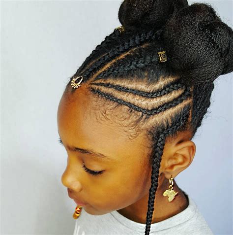 Sweep your hair around to part your hair down the middle and section two parts to frame the front of your face. 40 Pretty Fun And Funky Braids Hairstyles For Kids
