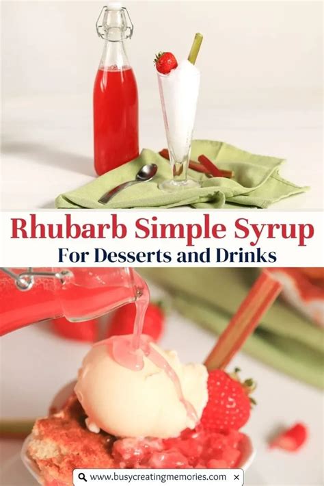 Easy Homemade Rhubarb Simple Syrup
