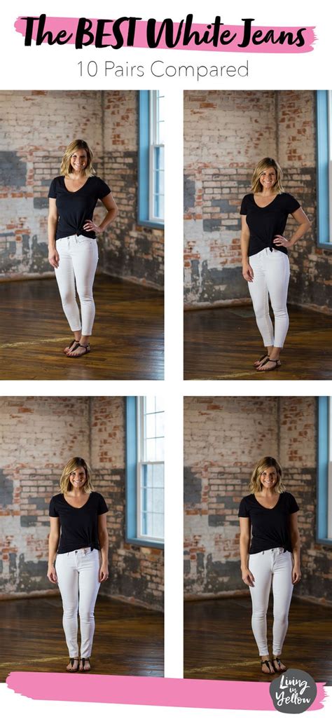 The Best White Jeans [10 Pairs Put To The Test] Living In Yellow Best White Jeans Womens