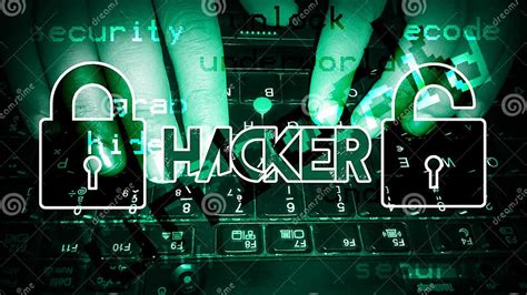 Hacker Security Internet Security Hack Decode Wallppaer Stock