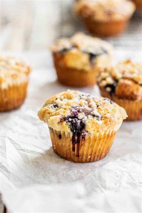 Blueberry Buttermilk Muffins With Streusel Topping Baking With Butter