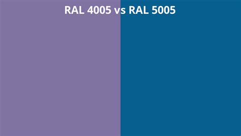 RAL 4005 Vs 5005 RAL Colour Chart UK