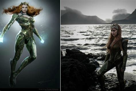 First Look Amber Heard As Mera In Justice League