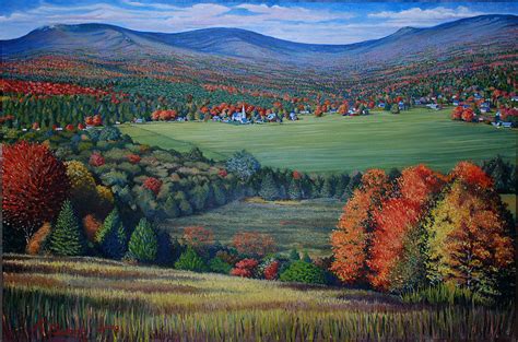 Vermont Countryside Painting By Kerry Burch Fine Art America