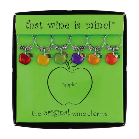 Wt 1666p Apple Wine Charms Painted