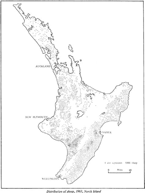 Distribution Of Sheep North Island Encyclopaedia Of New Zealand Te Ara
