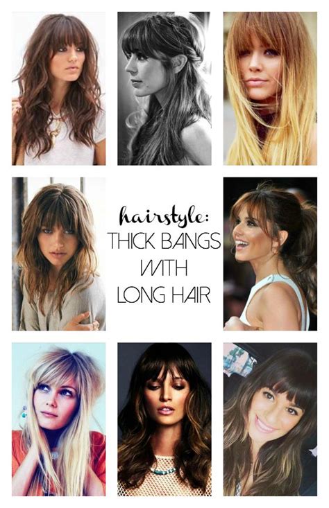Thick Bangs Long Hair With Bangs Long Thick Hair Heavy Bangs Hair