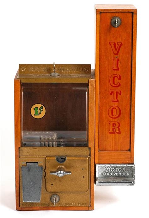 1950s Victor Trading Card Vending Machine