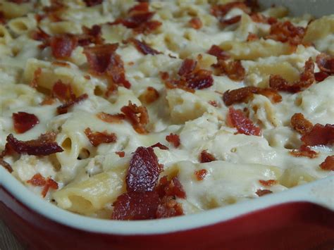 Chicken And Bacon Alfredo Pasta Bake Drizzle Me Skinny