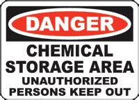 Signage Chemical Storage