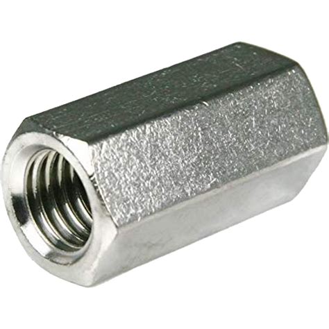 38 16 X 1 18 Overall Length Stainless Steel Coupling Nut 18 8 Kl