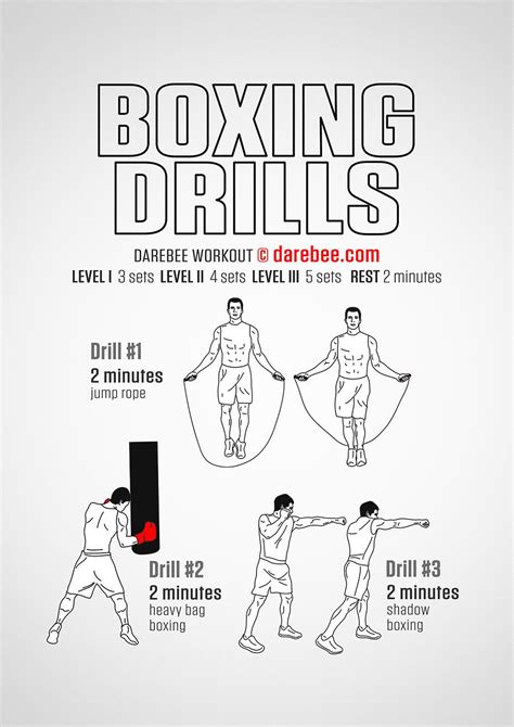 Boxing Drills Workout Ron Workout Pinterest Boxing Drills