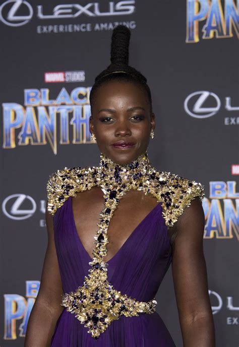 Lupita Nyong O And Women Of Black Panther In Royal Attire At The World Premiere