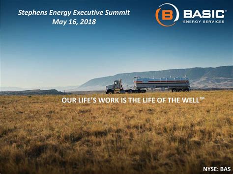 Basic Energy Services Bas Presents At 2nd Annual Energy Executive