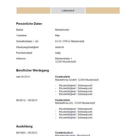 . stehenden erzeugnisses von der vorstellung beeinflusst sein könnte, dass die person, deren name die marke entspricht Tabellarischer-Lebenslauf Vorlage - Bewerbung.co