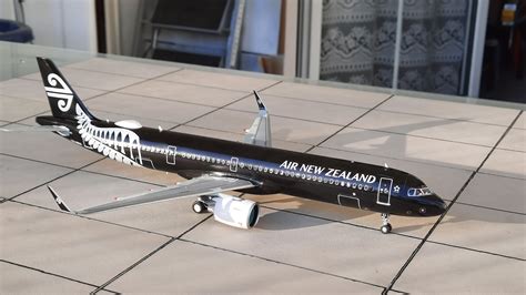 Airbus A321neo Air New Zealandall Black Liveryrevell 1144 Ready