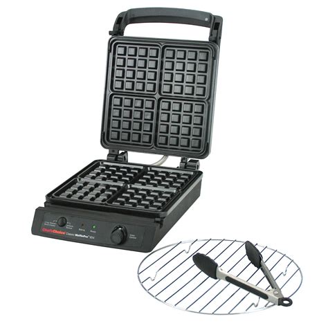 Chefs Choice Waffle Pro Waffle Maker With Bonus Non Stick Tongs And