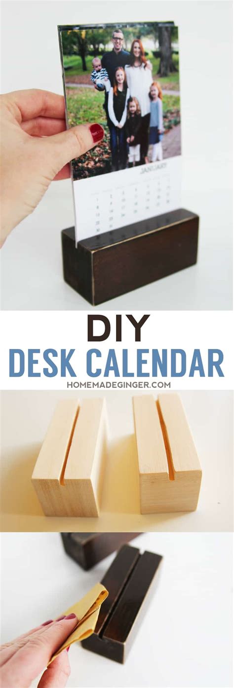 Diy Photo Desk Calendar Homemade Ginger