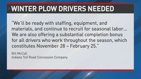Winter Approaches Indot Looking For Plow Drivers