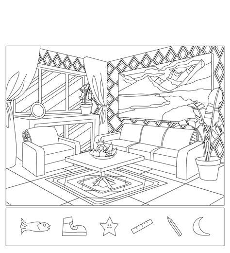 5 Best Images of Hard Hidden Objects Printable Worksheet - Adult Hidden