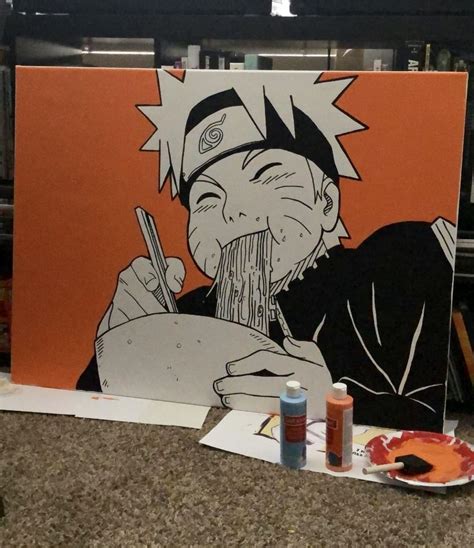 Naruto Painting Anime Canvas Art Anime Canvas Painting Naruto Painting