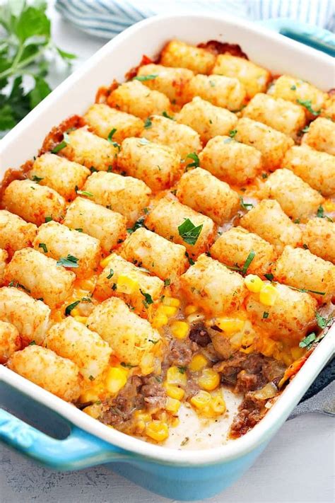 How to cook tater tots? Really nice recipes. Every hour. — Tater Tot Casserole ...