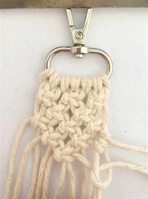 Diy Macrame Keychain Tutorial Crafting On The Fly